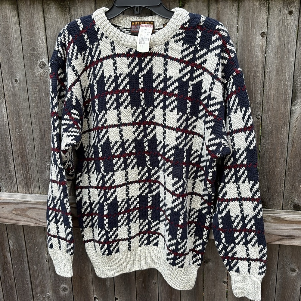 Authentic Issue vintage medium cotton sweater. NWT!